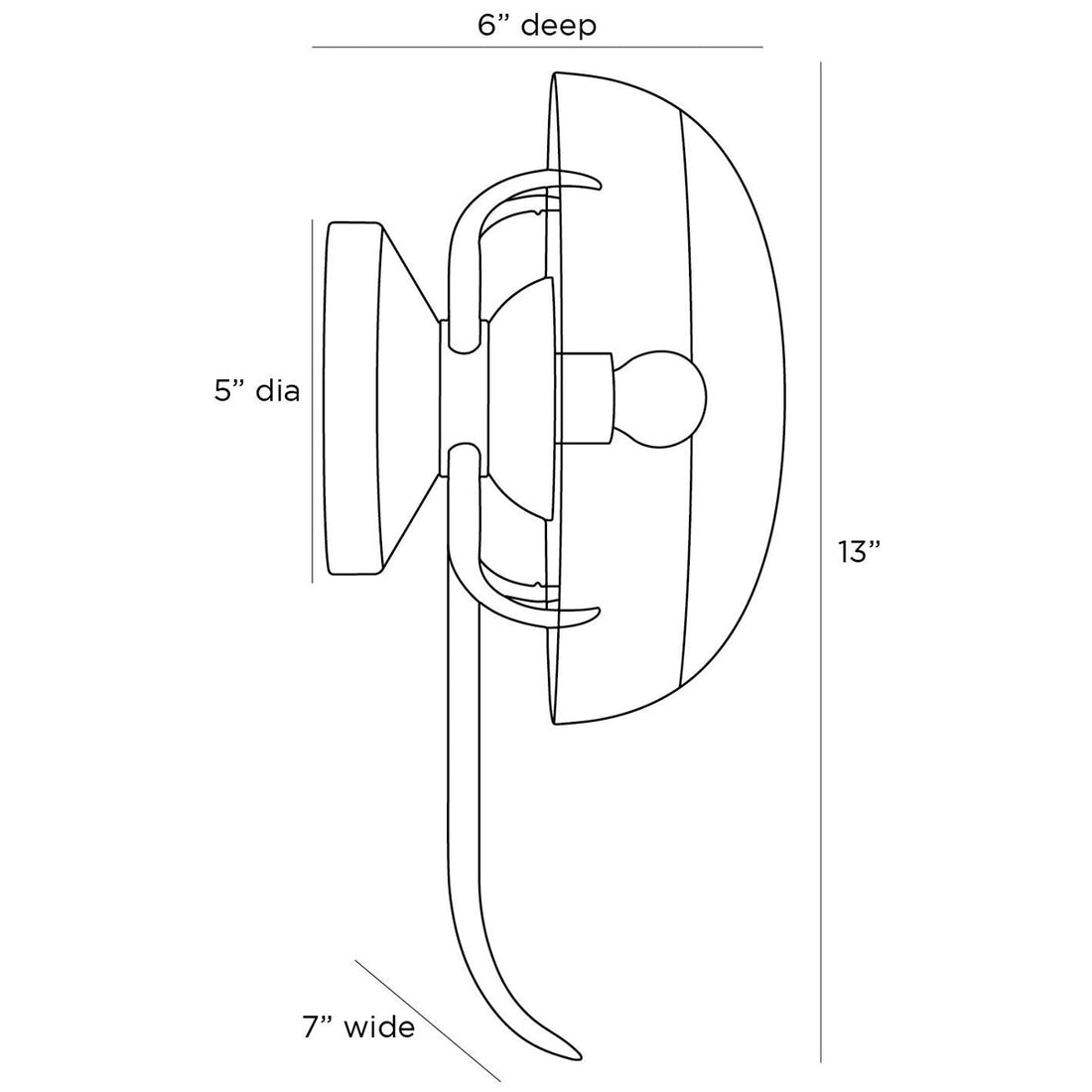 Arteriors Corona Sconce