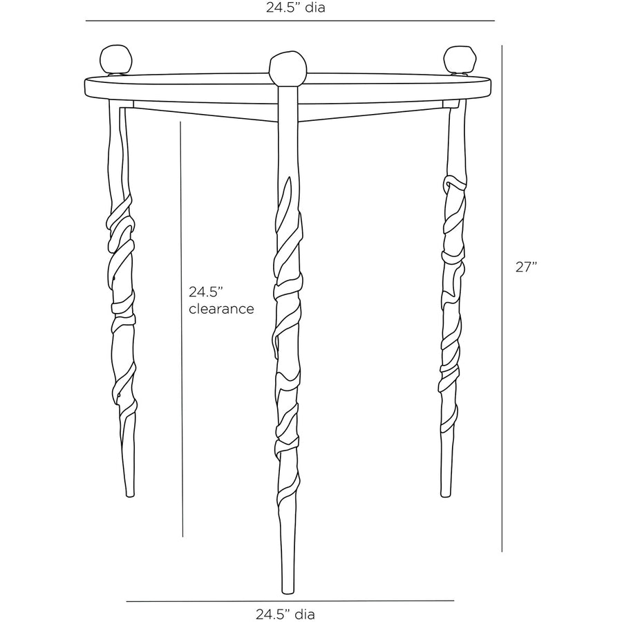 Arteriors Blackthorn End Table