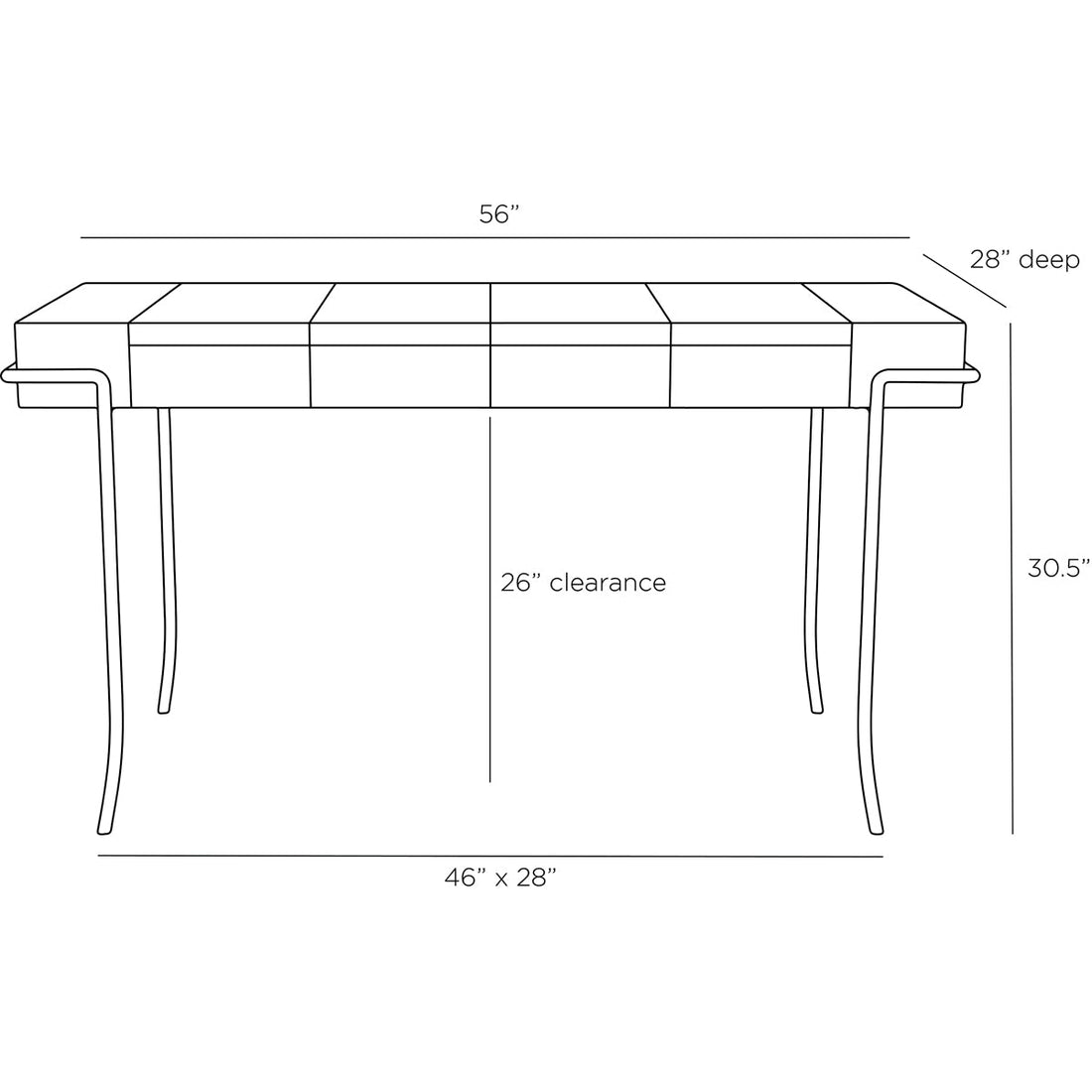 Arteriors Mosquito Desk