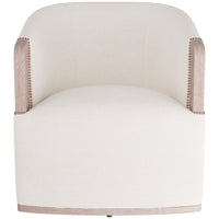 Arteriors Reveal Swivel Lounge Chair - Bone Linen