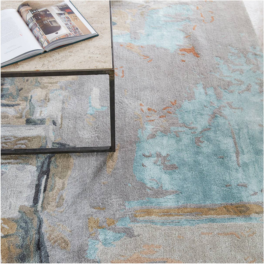 Jaipur Genesis Luella Abstract Gray Blush GES25 Area Rug