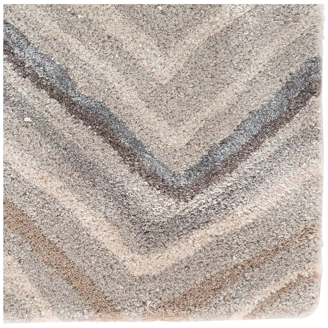 Jaipur Genesis Sadie Chevron Orange Gray GES29 Area Rug