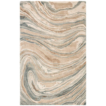 Jaipur Genesis Atha Abstract Tan Green GES33 Area Rug