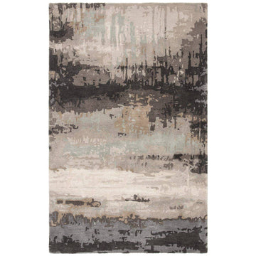 Jaipur Genesis Benna Abstract Black Gray GES34 Area Rug