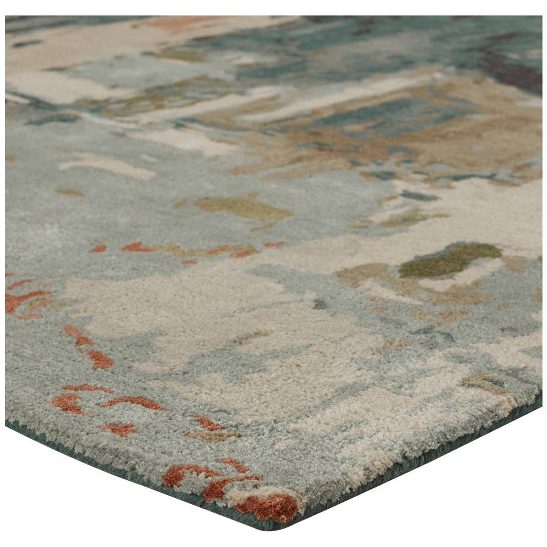 Jaipur Genesis Luella Abstract Green Gray GES51 Area Rug