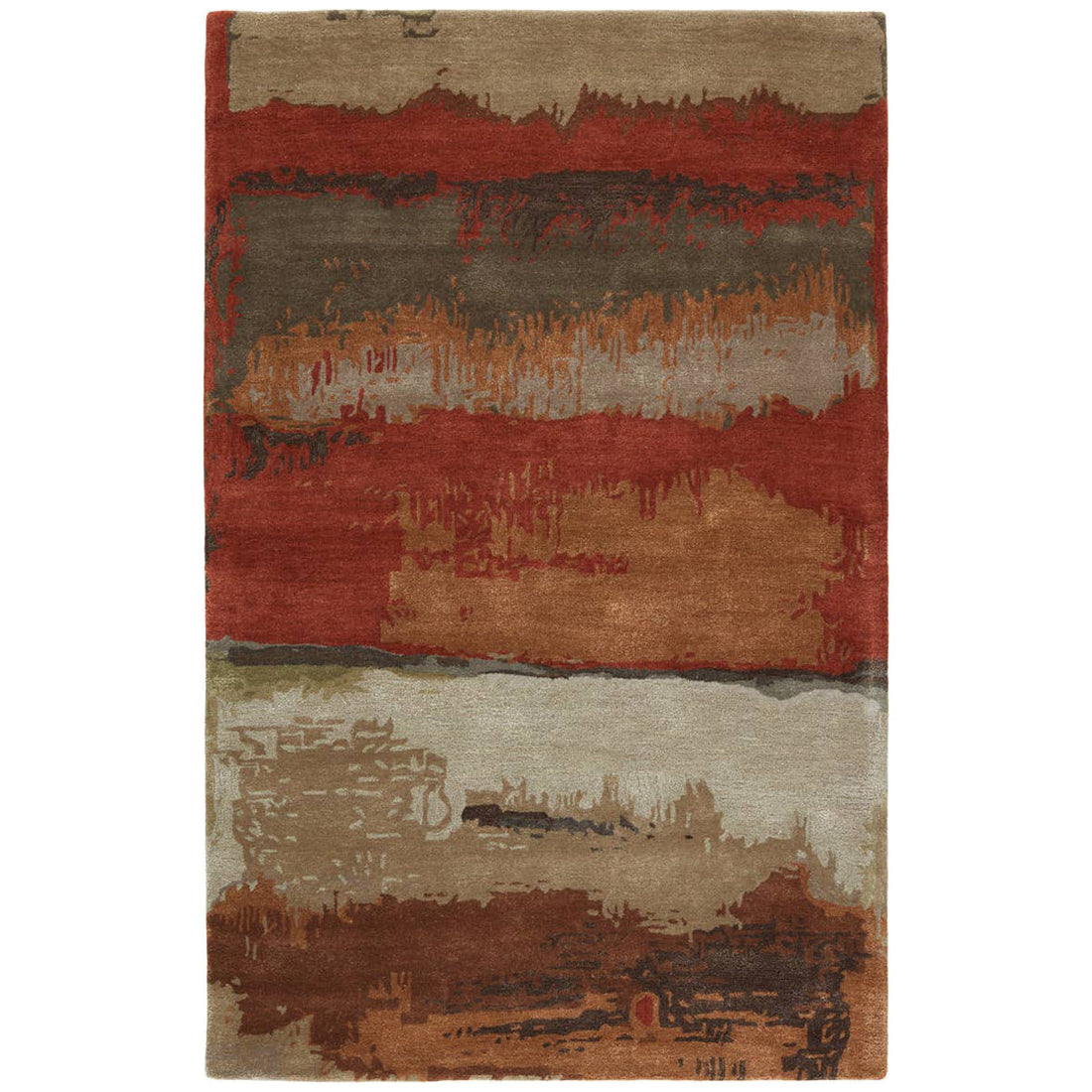 Jaipur Genesis Juna Abstract Red Brown GES52 Area Rug