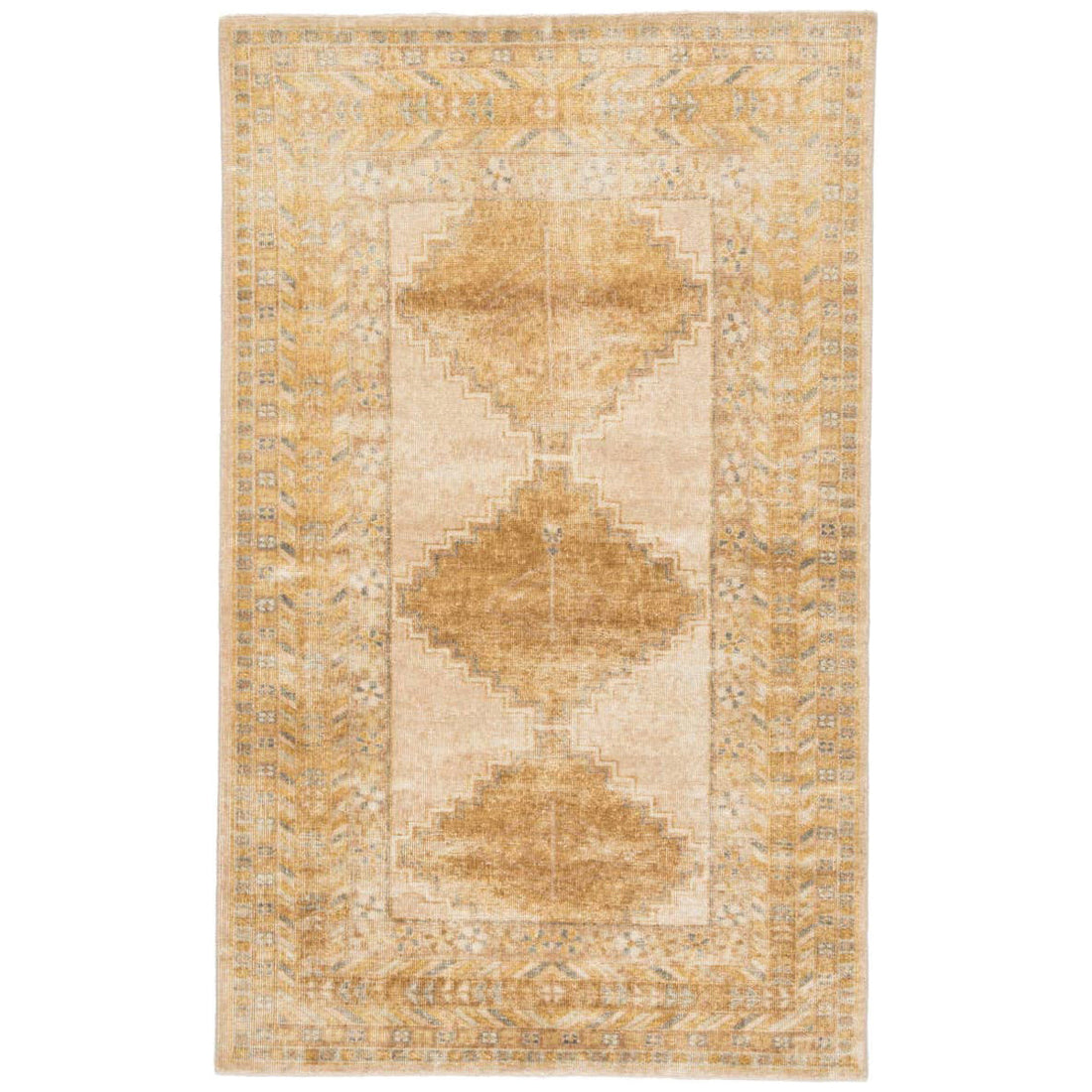 Jaipur Gallant Enfield Medallion Gold Gray GLT03 Rug