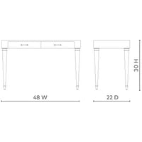 Villa & House Helena Desk - Burl