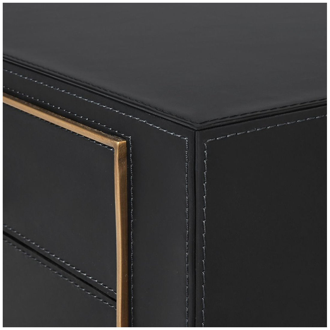 Villa & House Hunter 2-Drawer Side Table - Black