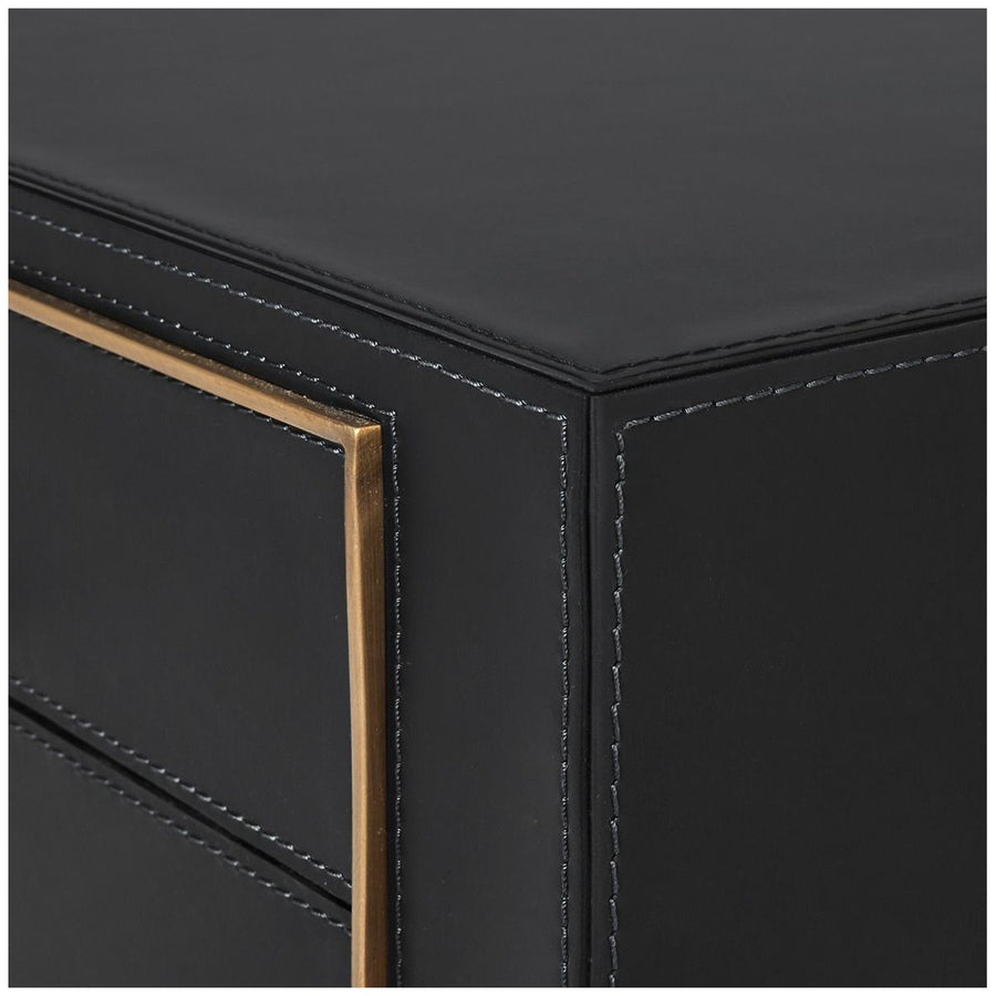 Villa & House Hunter 2-Drawer Side Table - Black