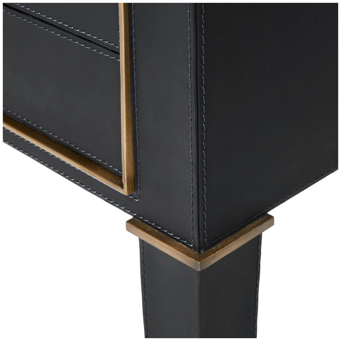 Villa & House Hunter 2-Drawer Side Table - Black