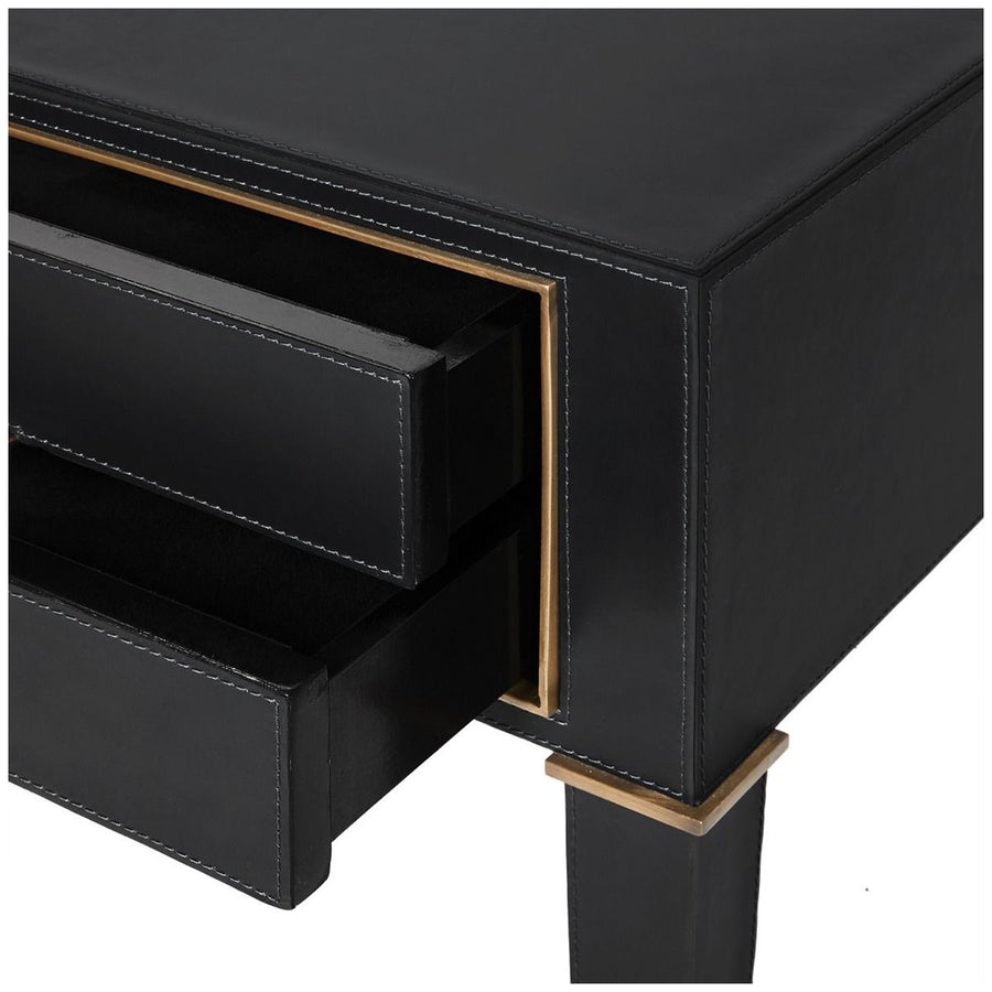 Villa & House Hunter 2-Drawer Side Table - Black