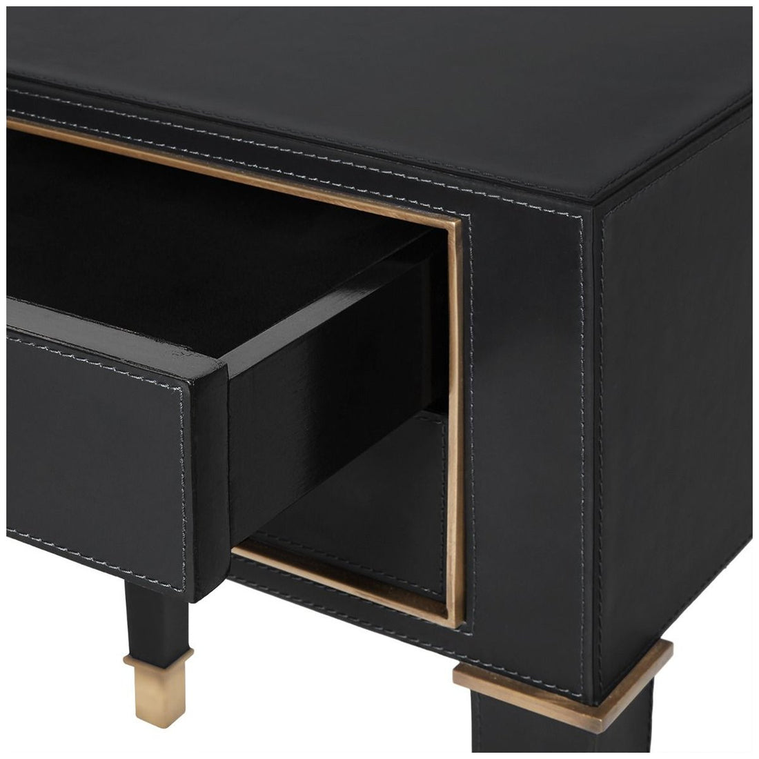 Villa & House Hunter 2-Drawer Side Table - Black