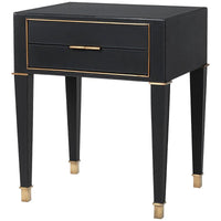 Villa & House Hunter 2-Drawer Side Table - Black