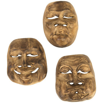 Phillips Collection Indonesian Masks, 3-Piece Set