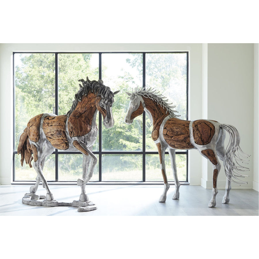 Phillips Collection Mustang Horse Woodland Sculpture