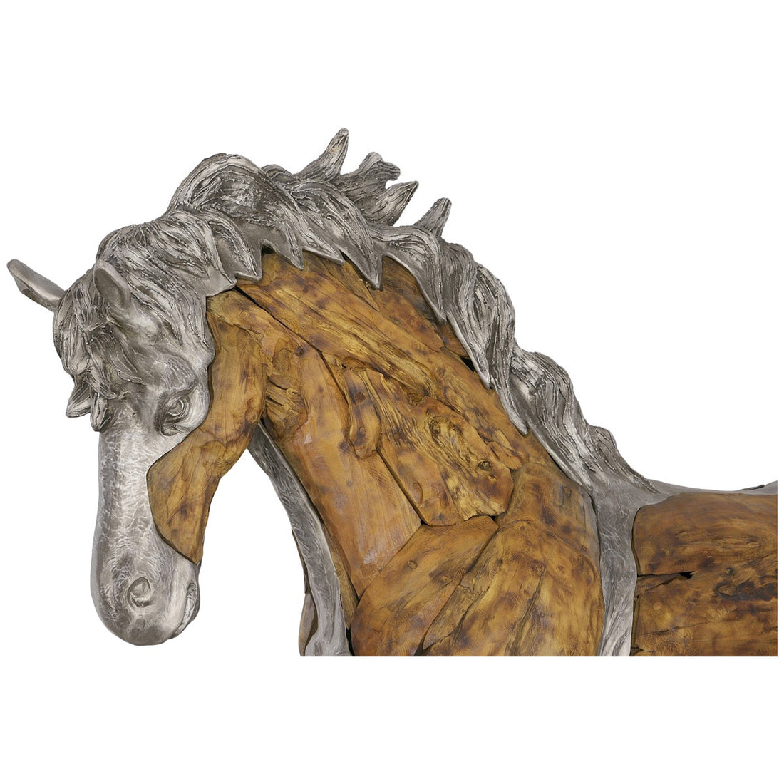 Phillips Collection Mustang Horse Woodland Outdoor Sculpture on Base