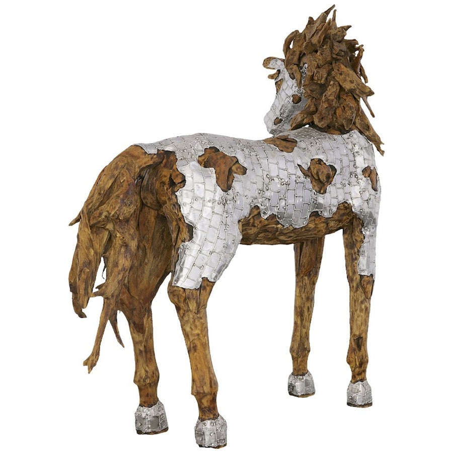 Phillips Collection Mustang Horse Armored Sculpture, Standing