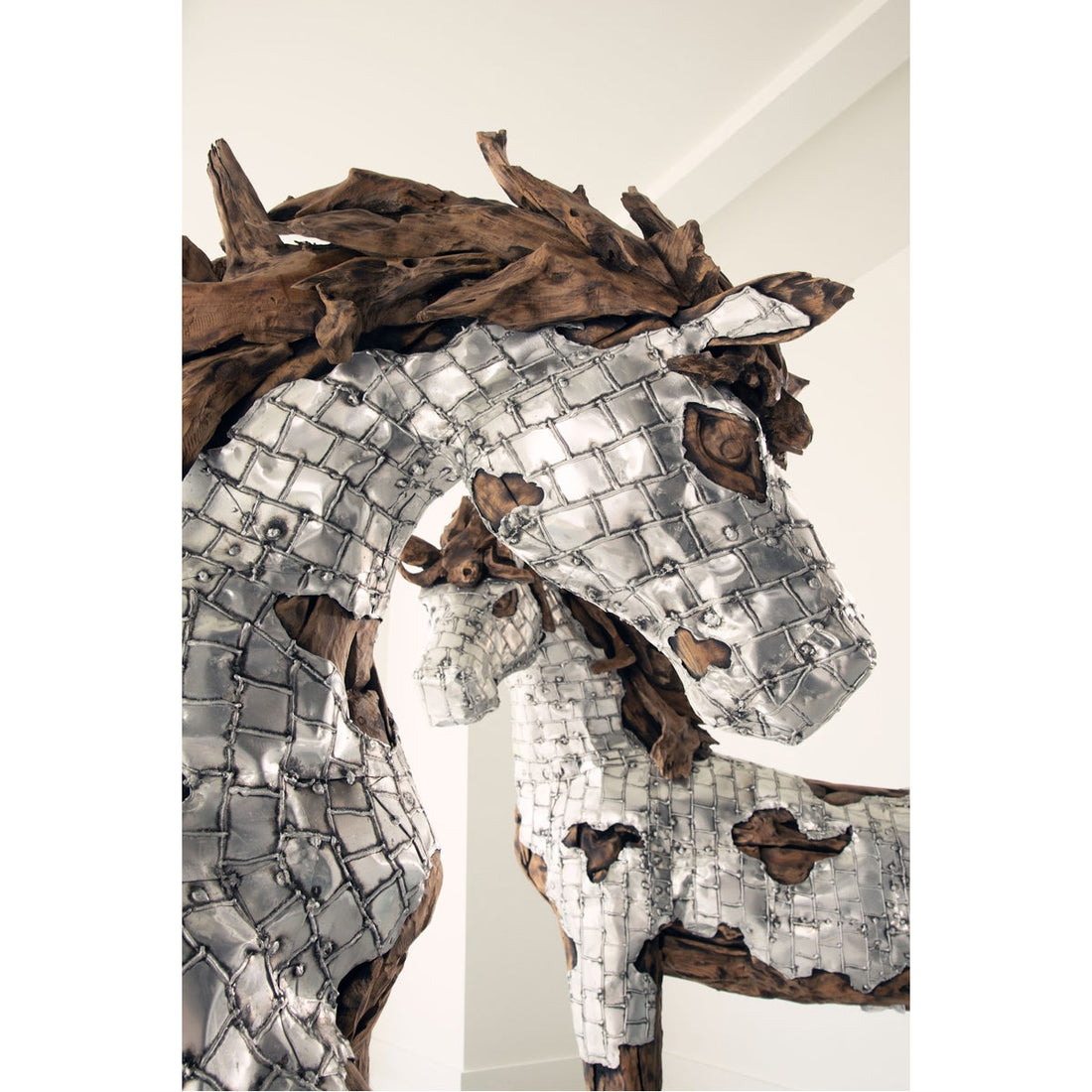 Phillips Collection Mustang Horse Armored Sculpture, Standing