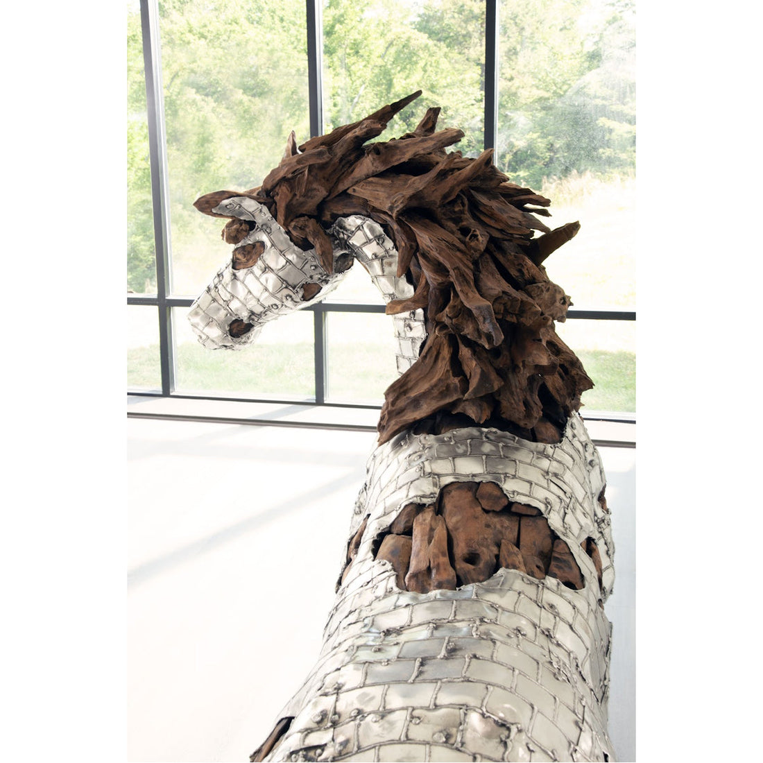 Phillips Collection Mustang Horse Armored Sculpture, Standing