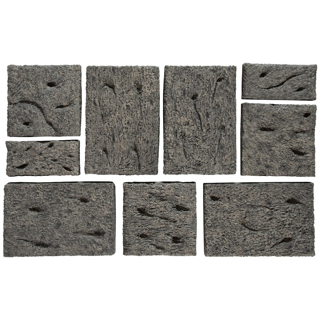 Phillips Collection Etched Rock Puzzle Outdoor Wall Tiles, 9-Piece Set