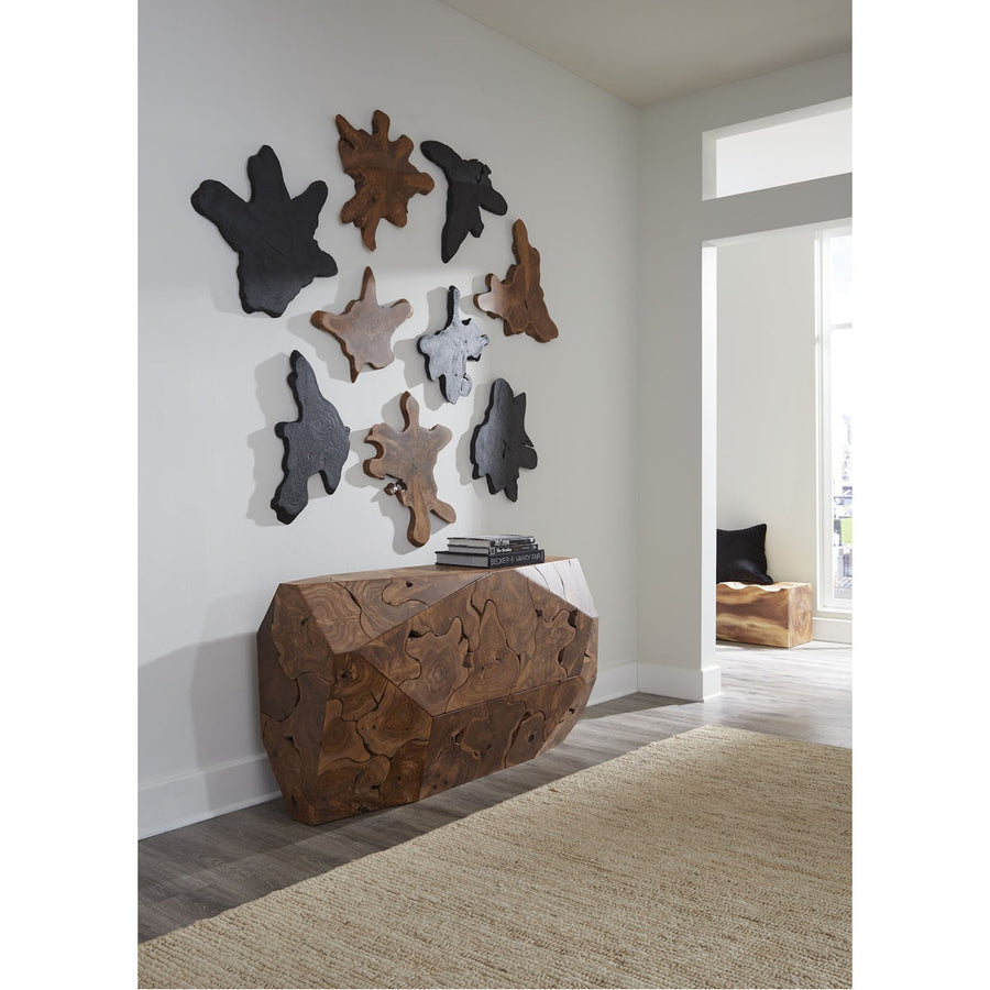 Phillips Collection Freeform Teak Large Wall Slice - Natural