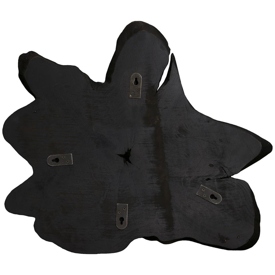 Phillips Collection Freeform Teak Large Wall Slice - Black