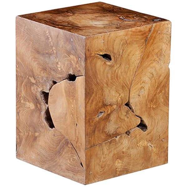 Phillips Collection Teak Slice Square Stool