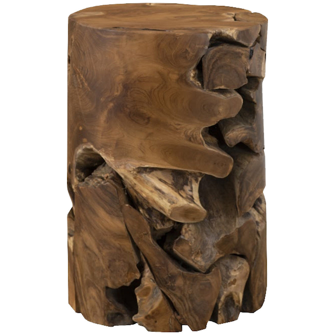 Phillips Collection Teak Chunk Side Table