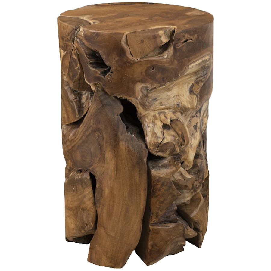 Phillips Collection Teak Chunk Side Table