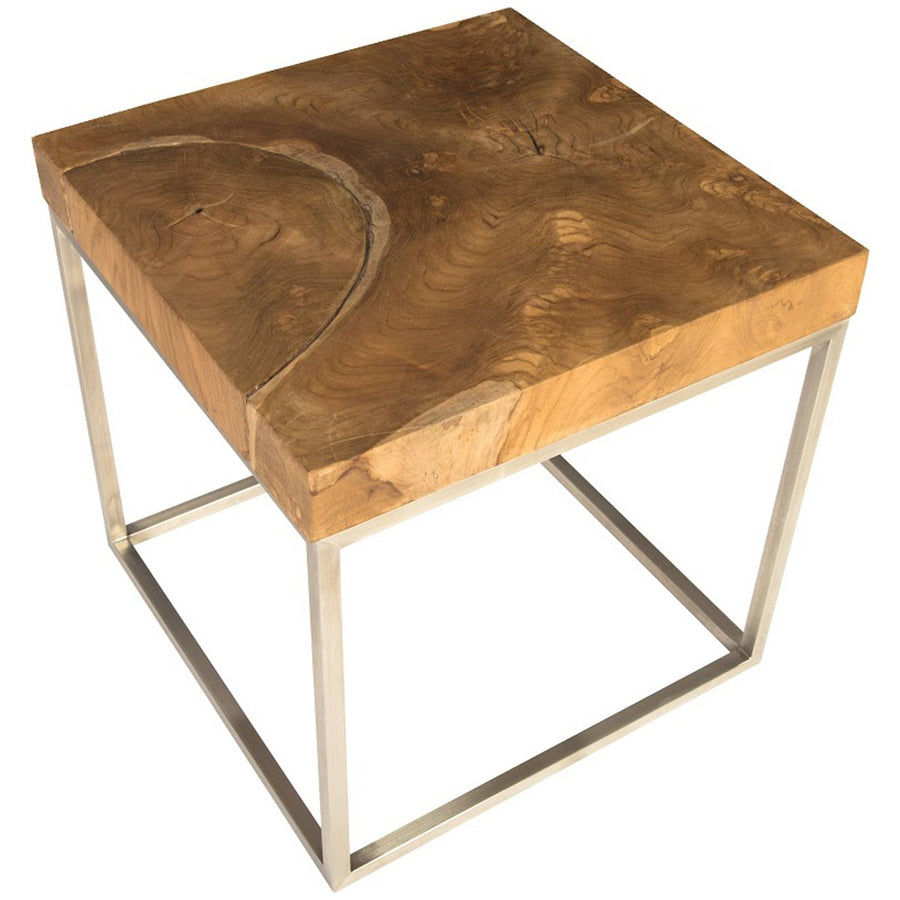 Phillips Collection Teak Puzzle Side Table, Large