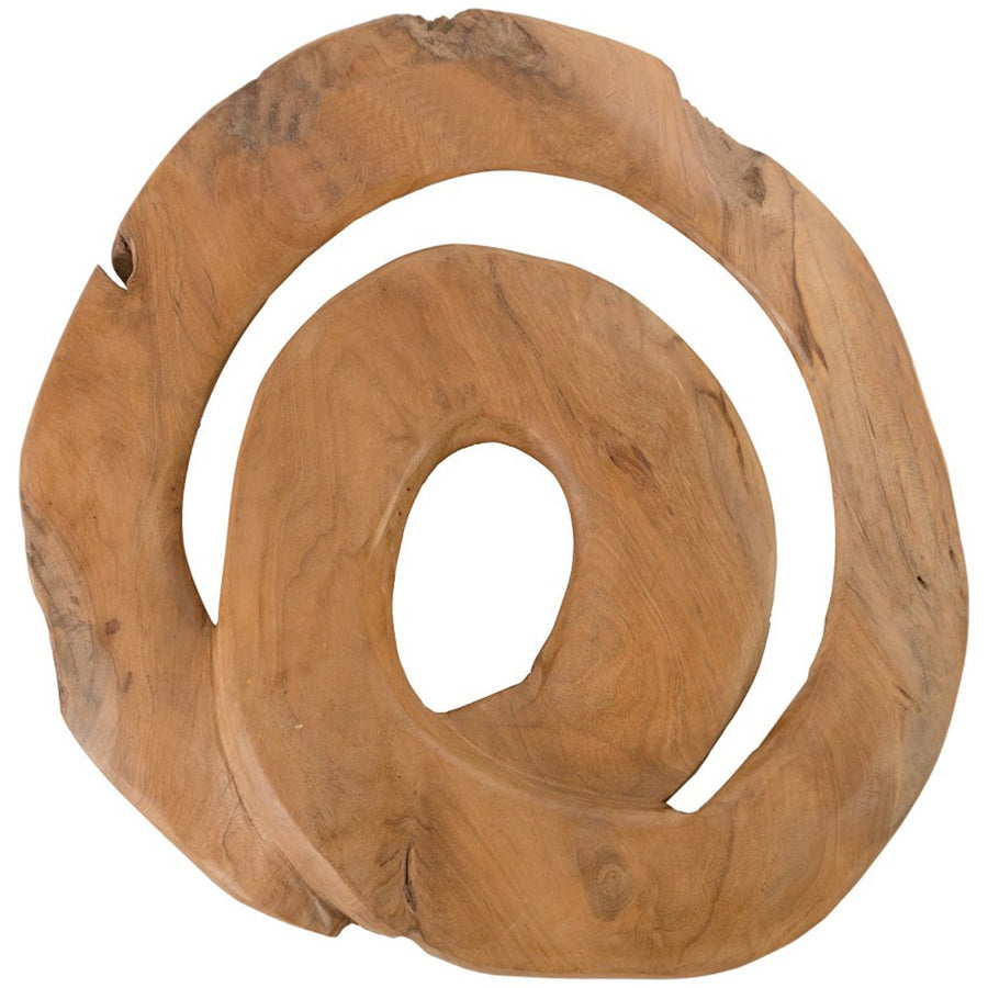 Phillips Collection Swirl Assorted Wall Tile, Teak Wood