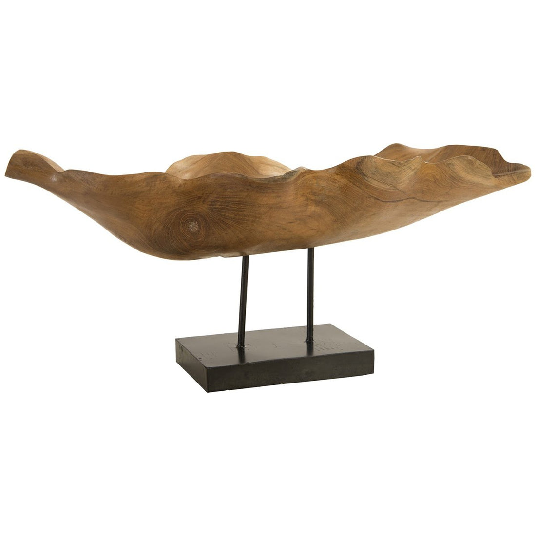 Phillips Collection Carved Leaf Sculpture on Stand