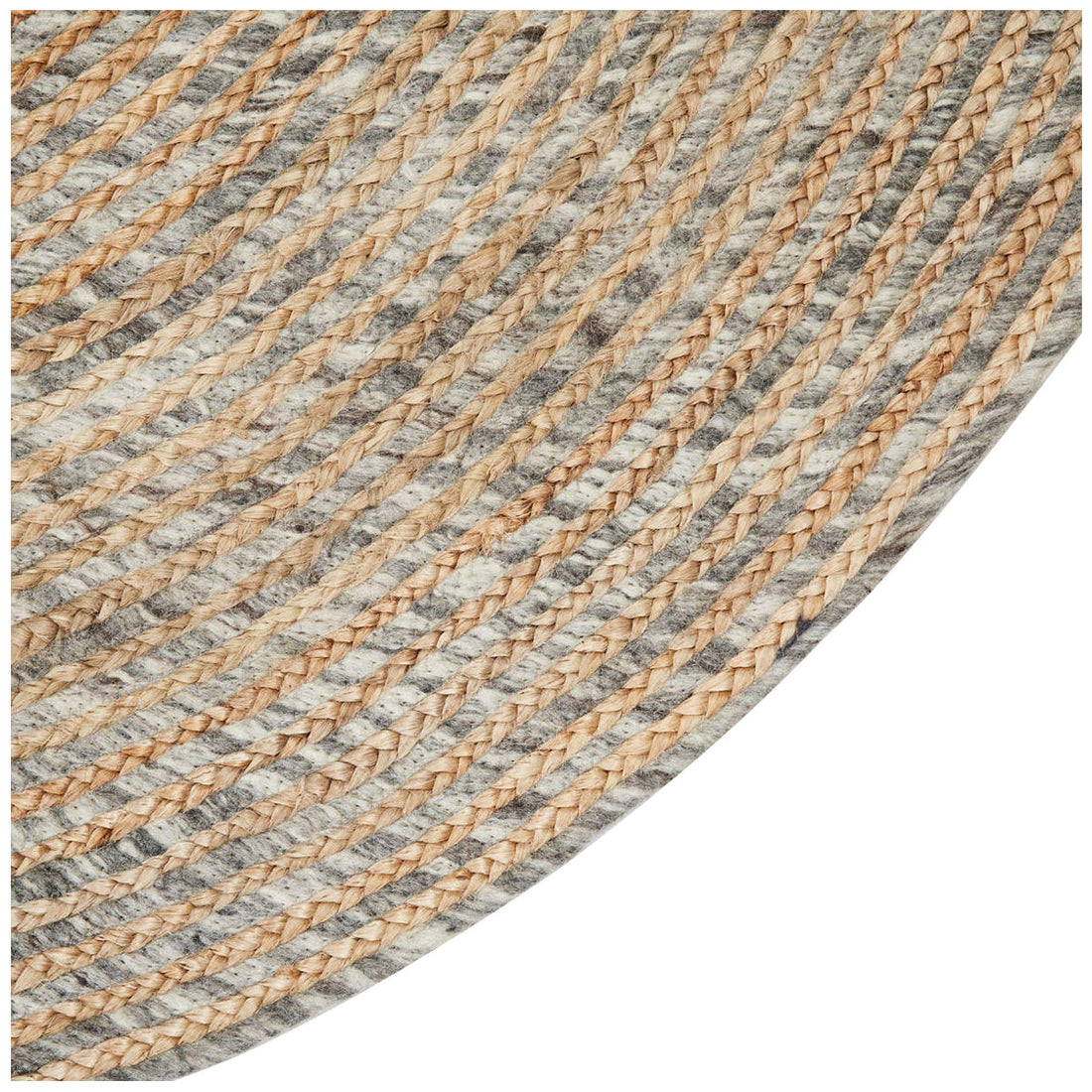 Jaipur Idriss Hastings Solid Beige Gray Round IDS01 Area Rug