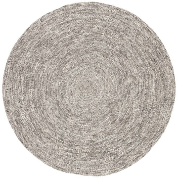 Jaipur Idriss Tenby Solid Gray White Round IDS02 Area Rug