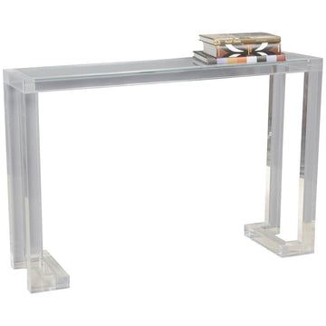 Interlude Home Ava Clear Console Table