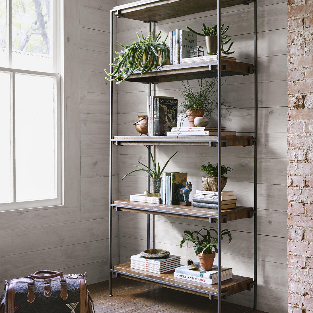 Four Hands Harmon Simien Bookshelf - Gunmetal