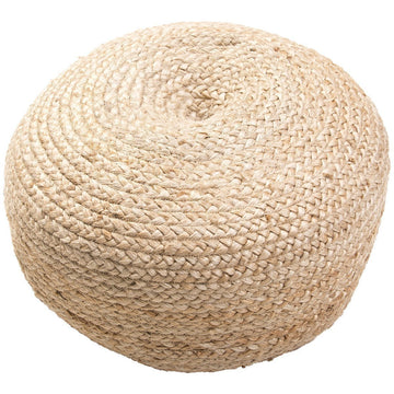 Jaipur Saba Sangam SAA01 Natural Handmade Jute Pouf