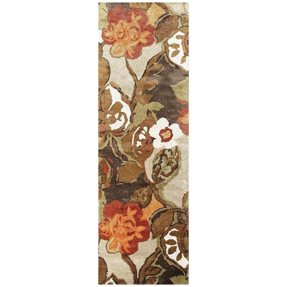 Jaipur Blue Petal Pusher Mahogany BL12 Area Rug