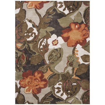 Jaipur Blue Petal Pusher Mahogany BL12 Area Rug