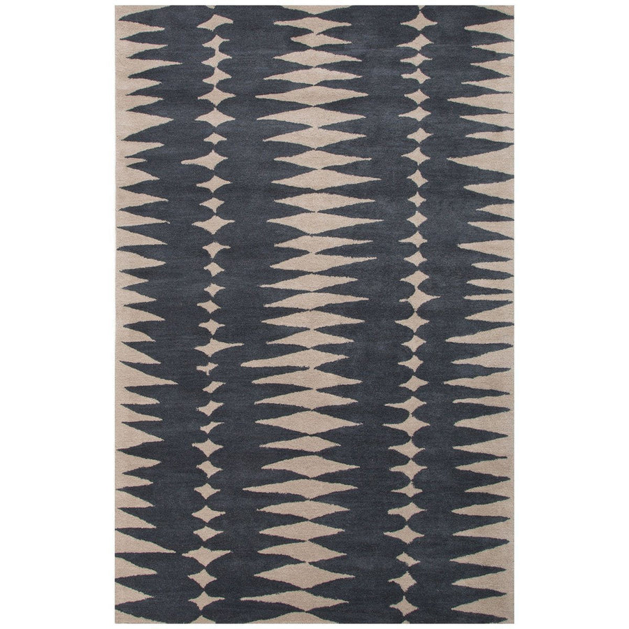 Jaipur Tufted Tear Drops Deep Blue/Dark Ivory LST27 Area Rug