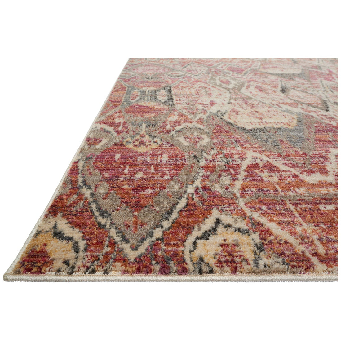 Loloi Javari JV-04 Berry Ivory Power Loomed Rug