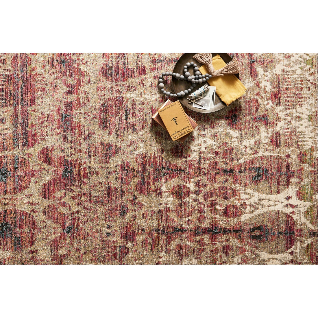 Loloi Javari JV-10 Drizzle Berry Power Loomed Rug