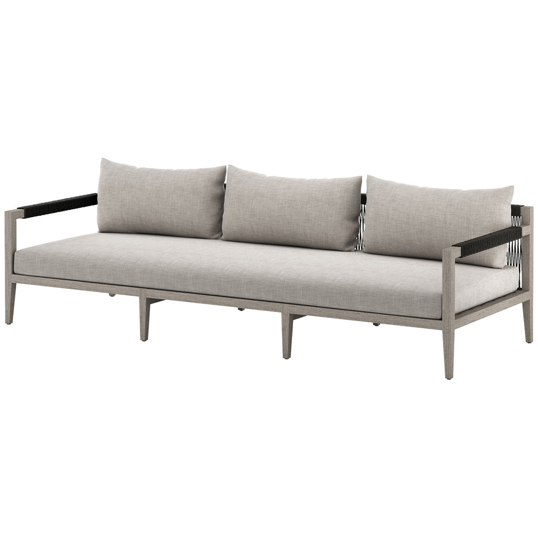 Four Hands Solano Sherwood Outdoor Sofa, Washed Brown