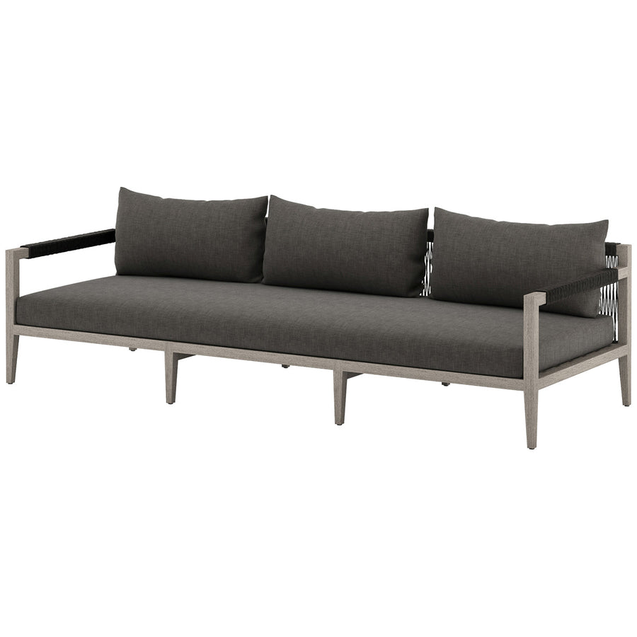 Four Hands Solano Sherwood Outdoor Sofa, Washed Brown