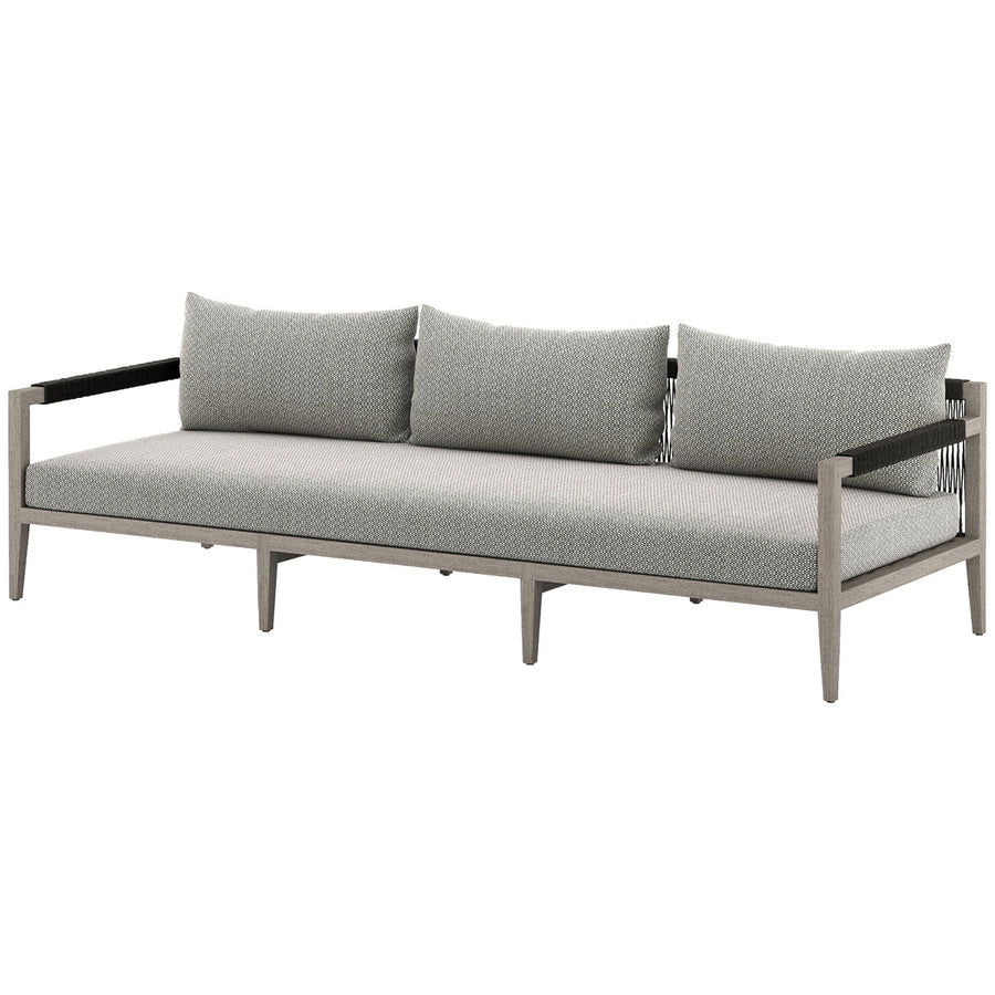 Four Hands Solano Sherwood Outdoor Sofa, Washed Brown