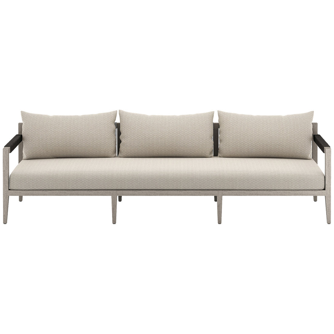 Four Hands Solano Sherwood Outdoor Sofa, Washed Brown