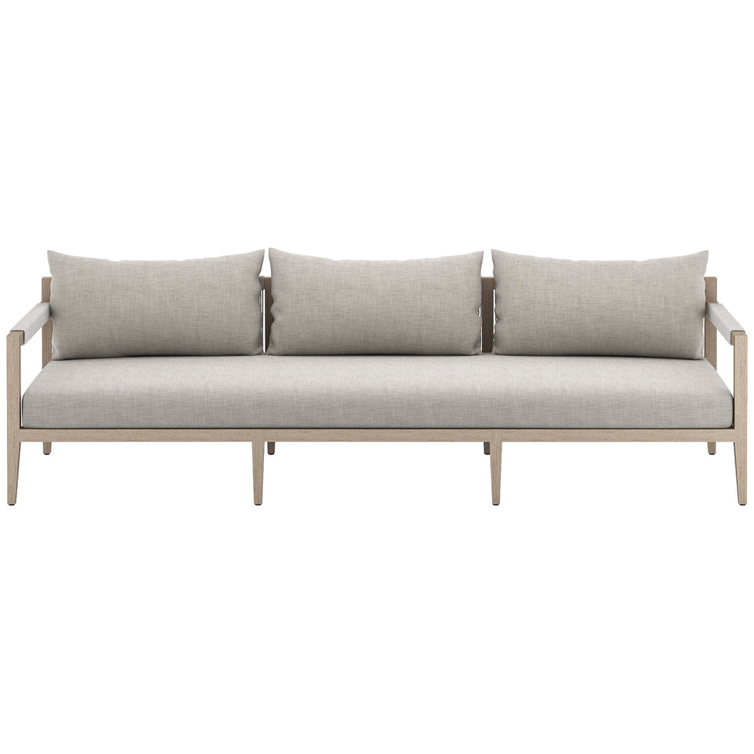 Four Hands Solano Sherwood Outdoor Sofa, Washed Brown