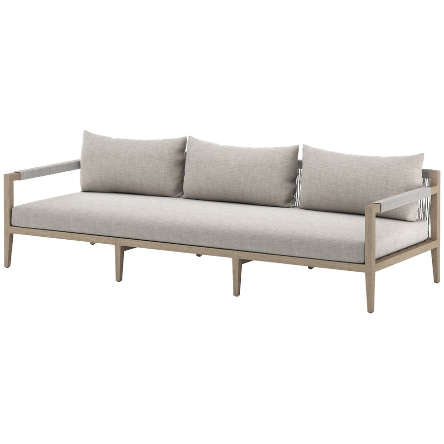 Four Hands Solano Sherwood Outdoor Sofa, Washed Brown