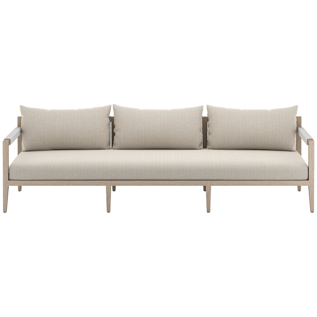 Four Hands Solano Sherwood Outdoor Sofa, Washed Brown